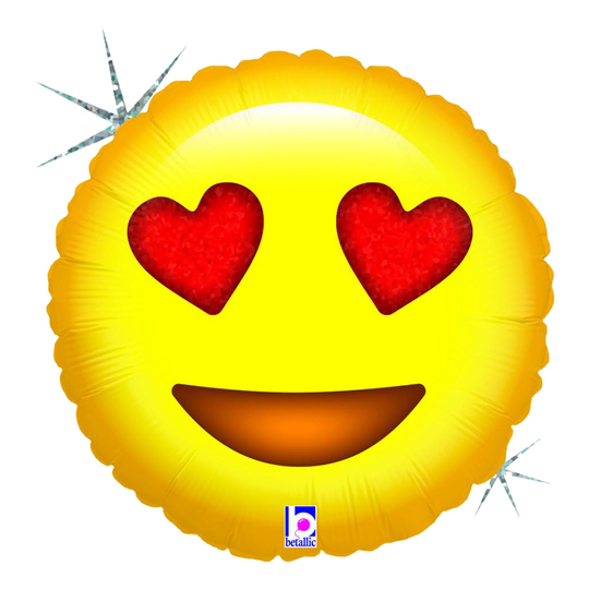 Folieballong Emoji Love - 45 cm