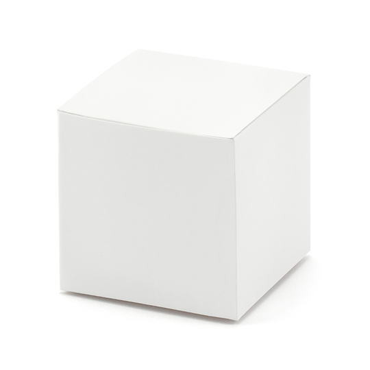Presentaskar - Kvadrat - Vita