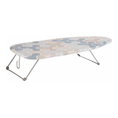 Strykbräda Abstrakt Beige Blå Metall (30,5 x 14 x 74 cm)