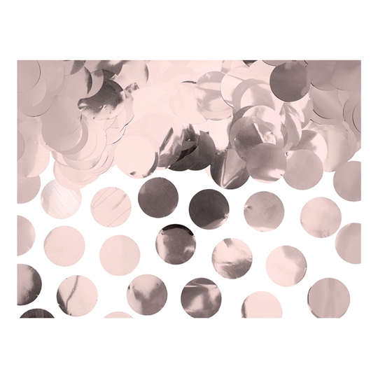 Konfetti Rund Roséguld Metallic