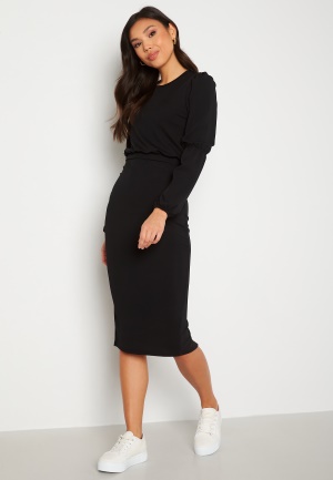 BUBBLEROOM Liva midi dress Black XL