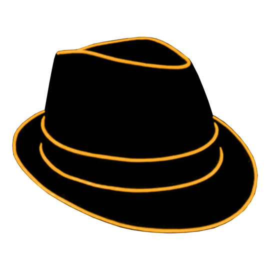 El Wire LED Hatt - Orange