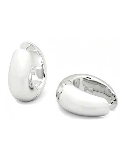 Örhängen ice hoop medium silver