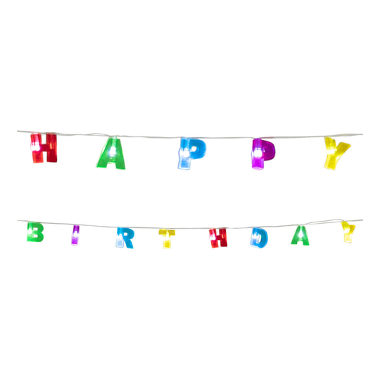 Ljusslinga Happy Birthday LED - 160 cm
