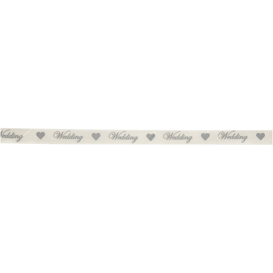 Satinband - Wedding - Ivory
