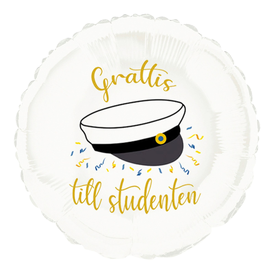 Folieballong Grattis Till Studenten
