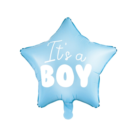 Folieballong - Stjärna - It's a boy