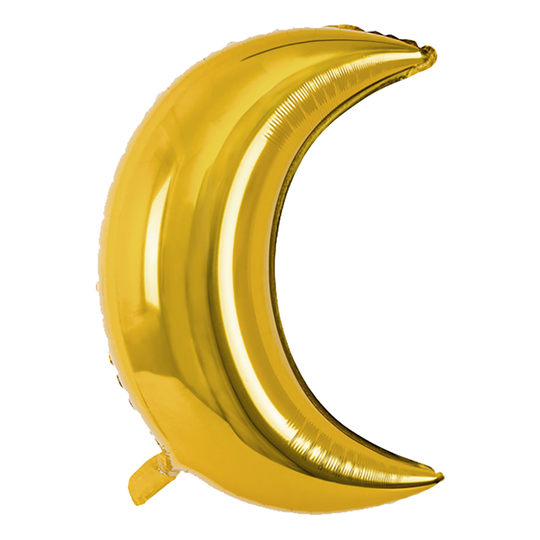 Folieballong Halvmåne Guld - 60 cm