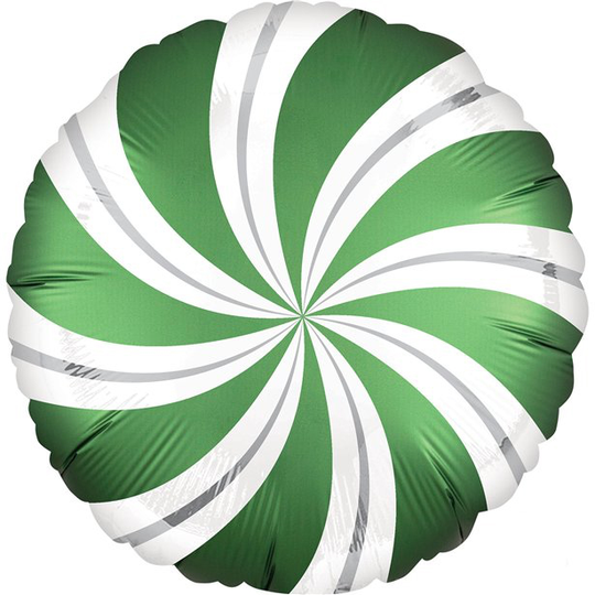 Folieballong - Swirl - Mörkgrön