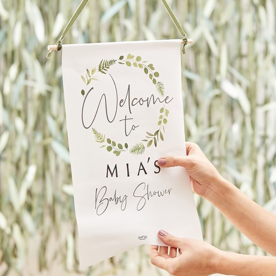 Dekorationsvimpel Welcome To Babyshower