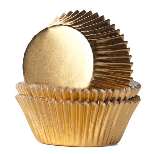 Muffinsformar - Folie - Guld