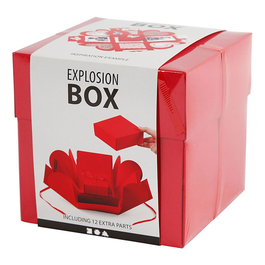 Explosion Box Minnesask - Röd