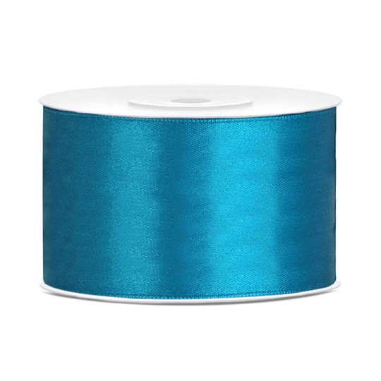 Satinband Turkos - 38 mm x 25 m