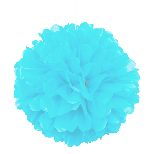 Pom Pom Blå Hängande Dekoration