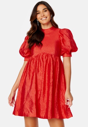 Pieces Mia 2/4 Dress High Risk Red L