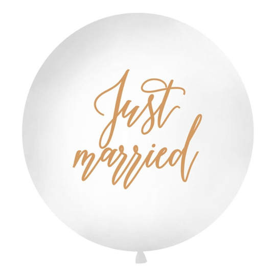 Jätteballong Just Married