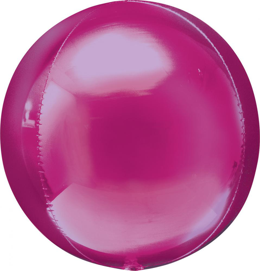 Folieballong - Klot - Rosa