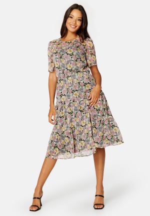 Bubbleroom Occasion Brie Midi Dress Black / Floral 46