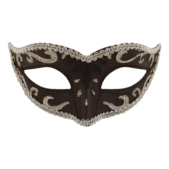 Ögonmask Svart/Silver - One size