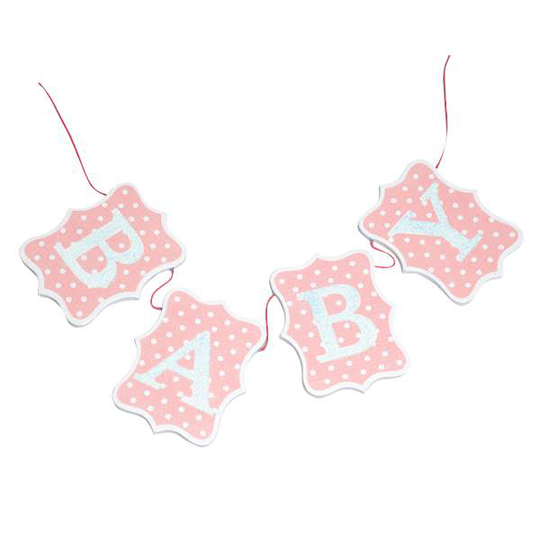 Liten trävimpel - Baby - Rosa