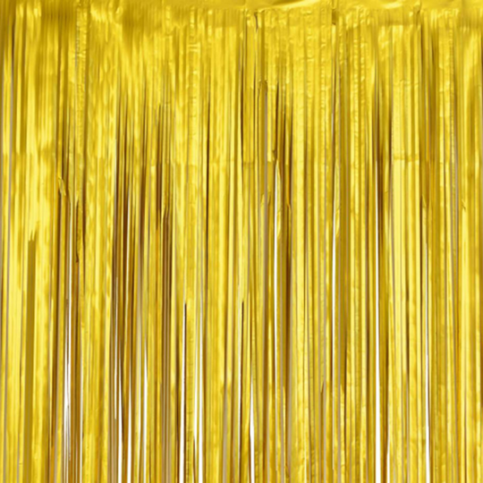 Glitterdraperi Matt Guld