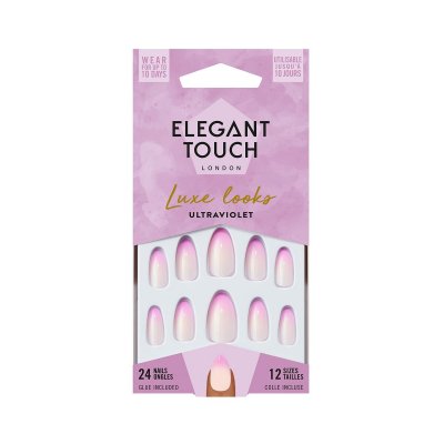 Lösnaglar Elegant Touch Luxe Looks Ultraviolet (24 pcs)