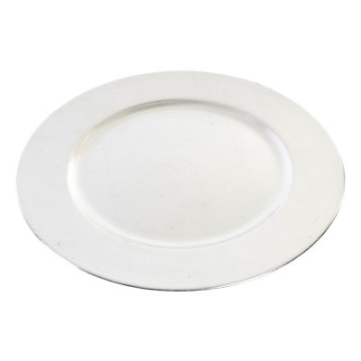 Bordsdekoration DKD Home Decor Silvrig PP (polypropen) Jul (33 x 33 x 2 cm)