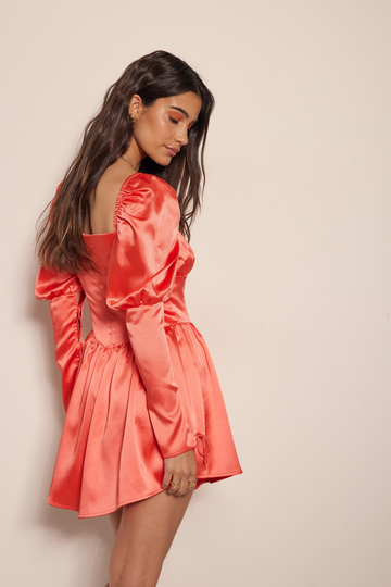 NA-KD Boho Miniklänning - Orange