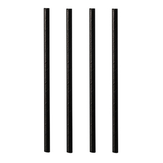 Cocktailsugrör av Papper Svarta - 500-pack