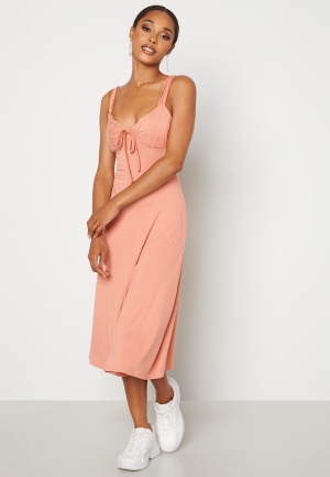 BUBBLEROOM Isa midi dress Dusty rust L