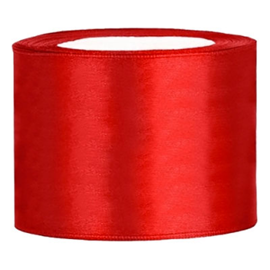 Satinband Rött - 50mm x 25m