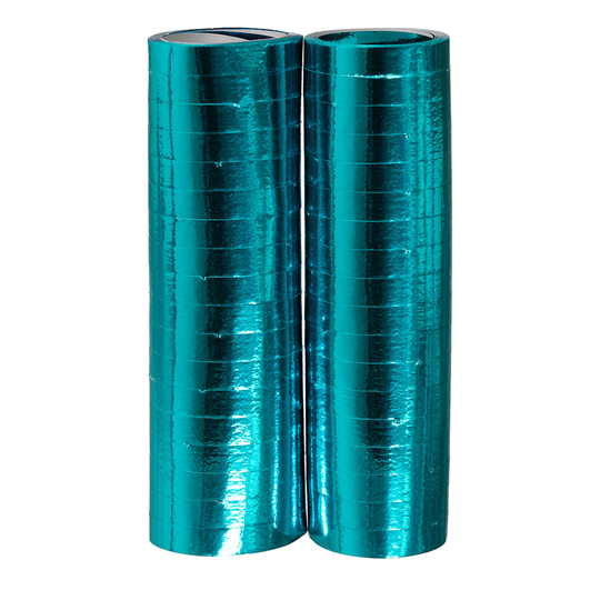 Serpentiner Metallic Turkos - 2-pack