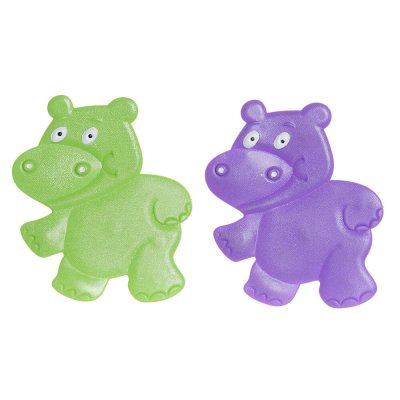 Badrumsmatta DKD Home Decor Grön PVC Lila (2 pcs) (10 x 1 x 13 cm)