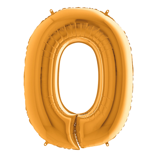 Sifferballong Guld Metallic - Siffra 0