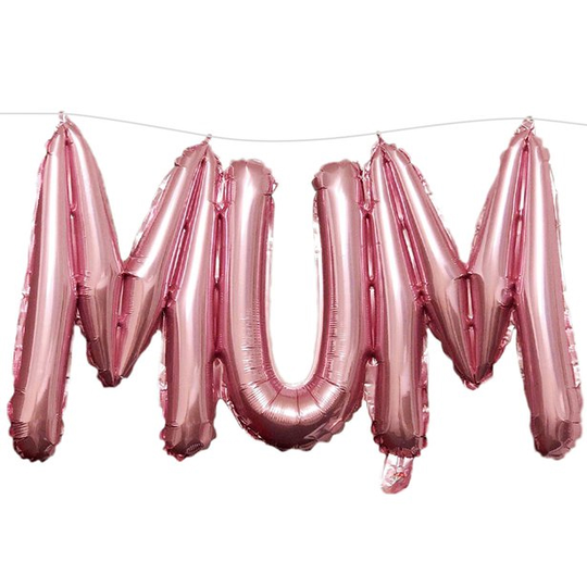 Folieballong - MUM - Roséguld
