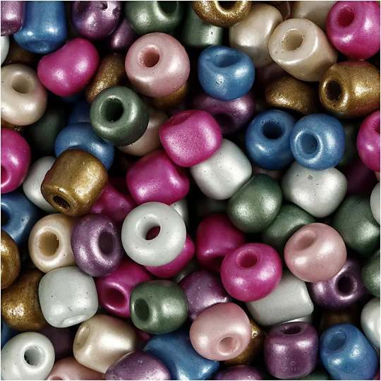 Rocaipärlor - 5 mm - Metallic