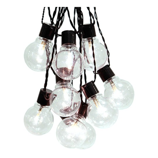 Ljusslinga Party Klara Lampor LED - Svart kabel
