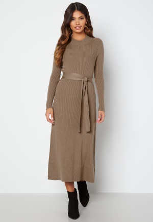 Happy Holly Brooklyn midi knitted dress Mole 32/34