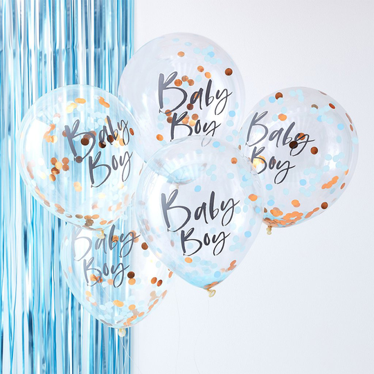 Konfettiballonger - Baby boy - Twinkle Twinkle