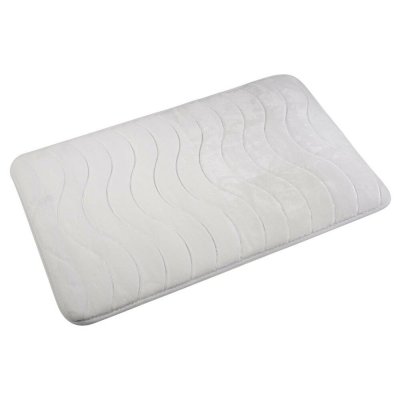 Badrumsmatta Versa Brant Vit Bomull (45 x 75 cm)