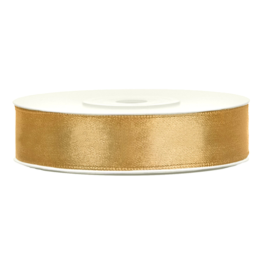 Satinband Guldfärgat - 12mm x 25m