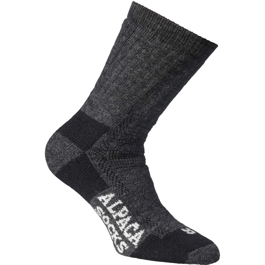 Sockor alpaca socks antracite-melange black