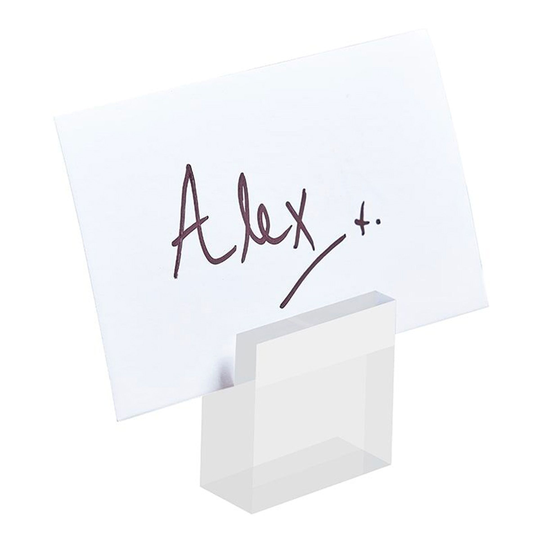 Placeringskortshållare Klar Akryl - 4-pack
