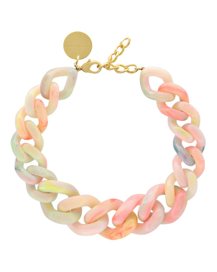 Halsband great chain neon rainbow