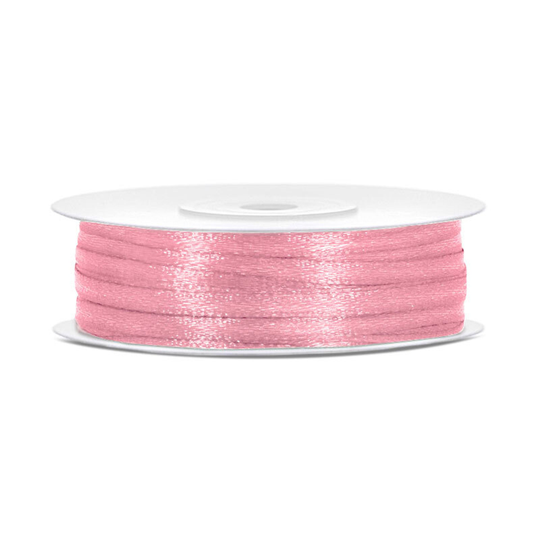 Satinband Ljusrosa - 3 mm x 50 m