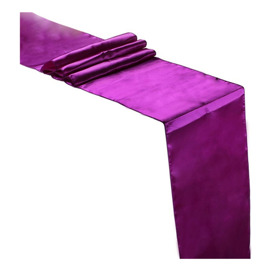 Bordslöpare Satin Mörklila