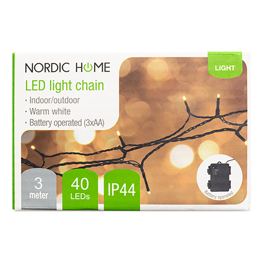 LED Ljusslinga Varmvit Batteridriven