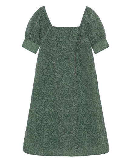 Klänning jaquard organza myrtle