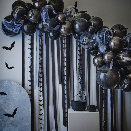 Ballongbåge Halloween med Streamers
