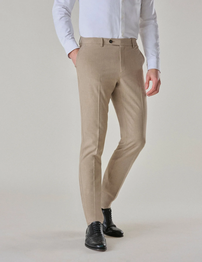 Essential Suit Pants Slim Sand Grain